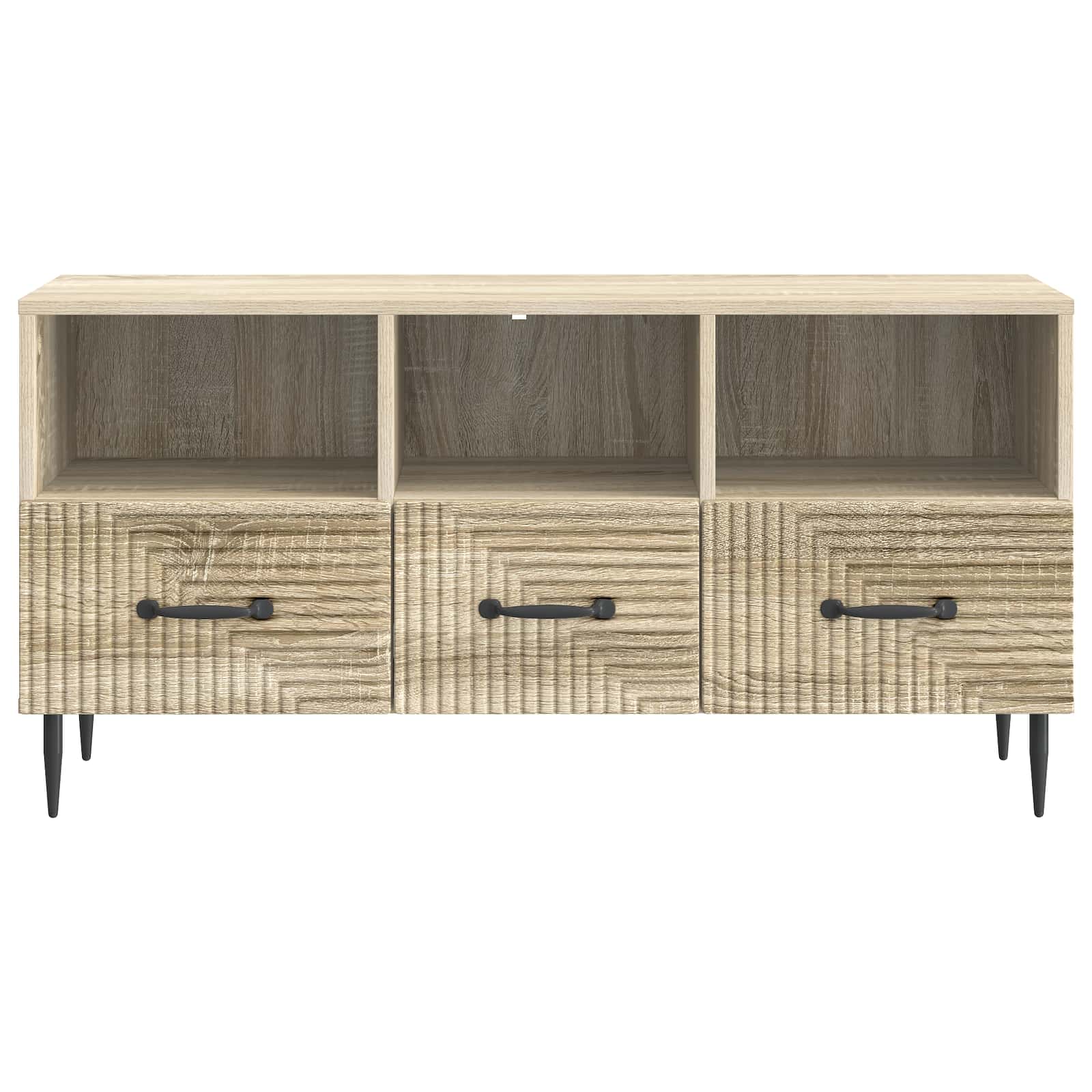 vidaXL Szafka pod telewizor z szufladą dąb Sonoma 102 x 34,5 x 50 cm