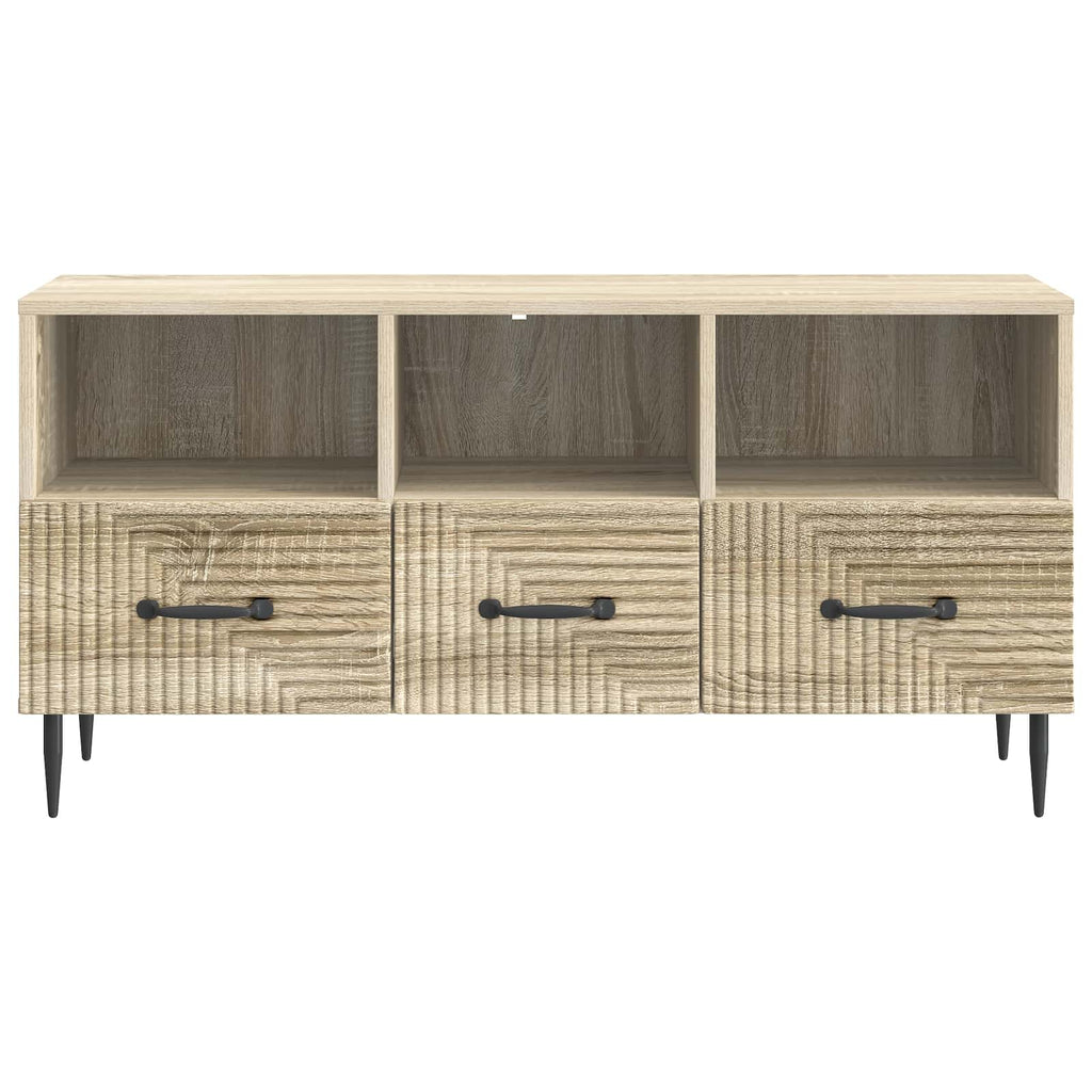 vidaXL Szafka pod telewizor z szufladą dąb Sonoma 102 x 34,5 x 50 cm