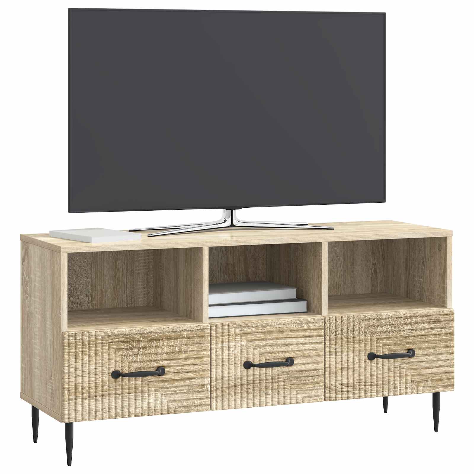 vidaXL Szafka pod telewizor z szufladą dąb Sonoma 102 x 34,5 x 50 cm
