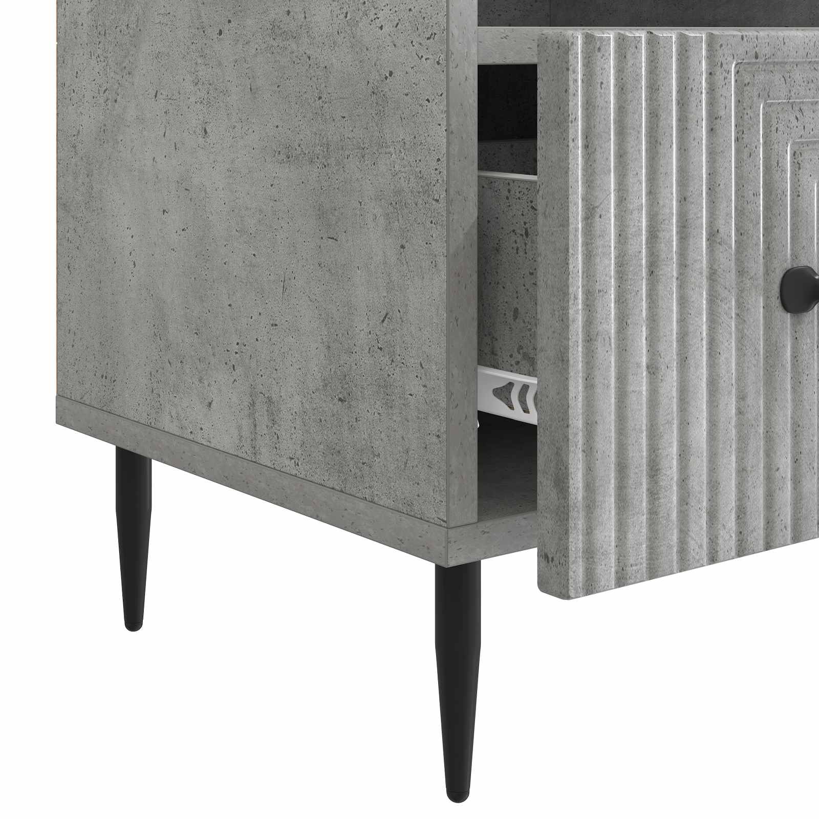 vidaXL Szafka pod telewizor Betonowy szary 102 x 34,5 x 50 cm