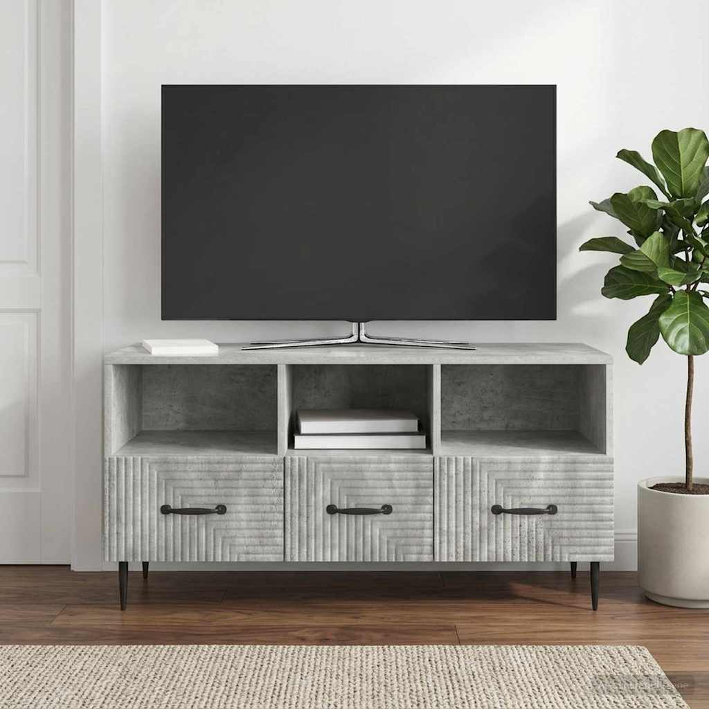 vidaXL Szafka pod telewizor Betonowy szary 102 x 34,5 x 50 cm