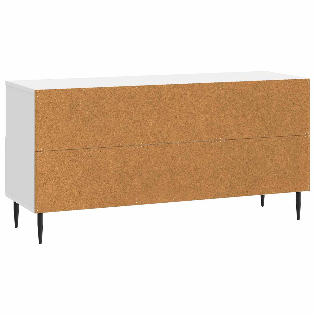 vidaXL Szafka pod telewizor Biały wysoki połysk 102 x 34,5 x 50 cm