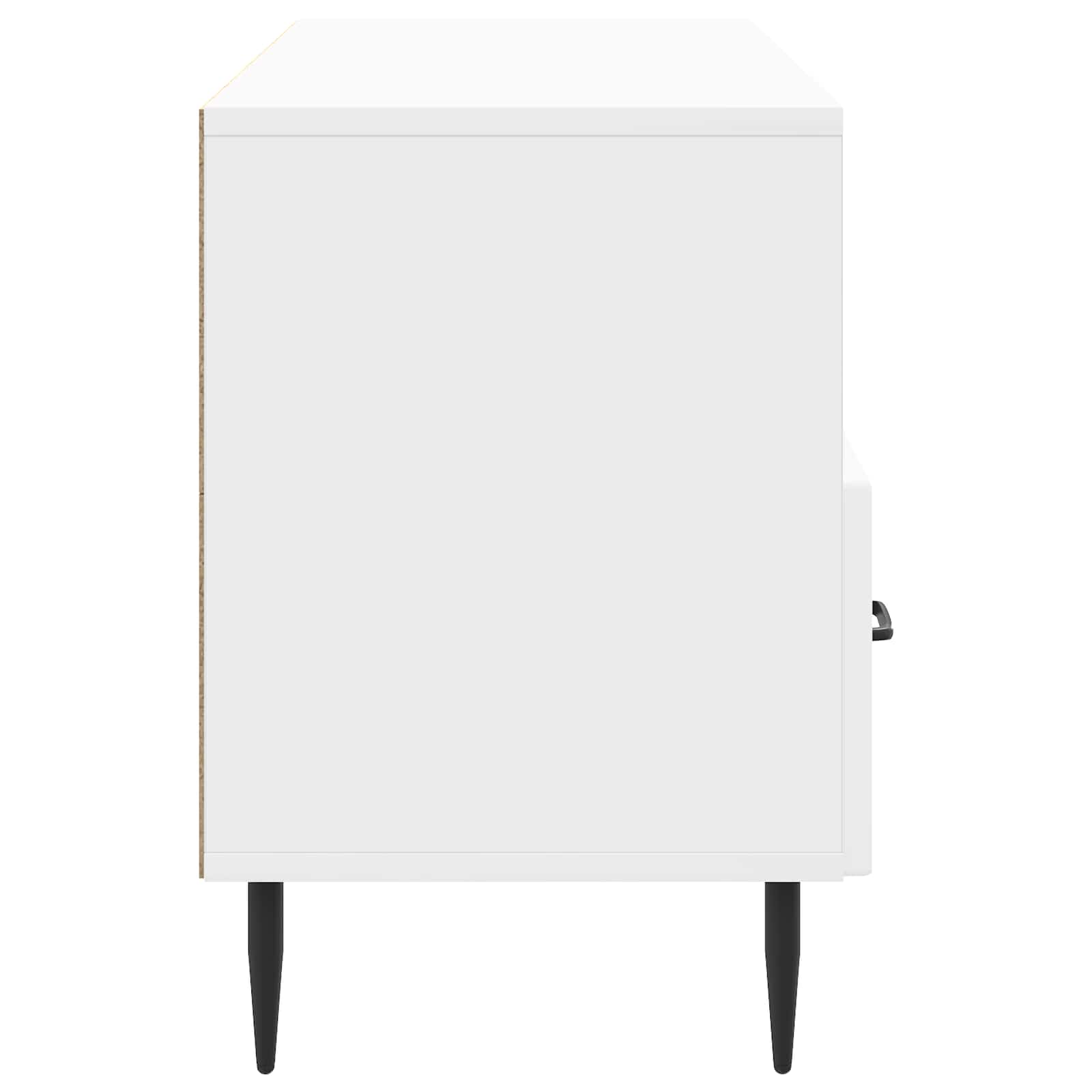 vidaXL Szafka pod telewizor Biały wysoki połysk 102 x 34,5 x 50 cm