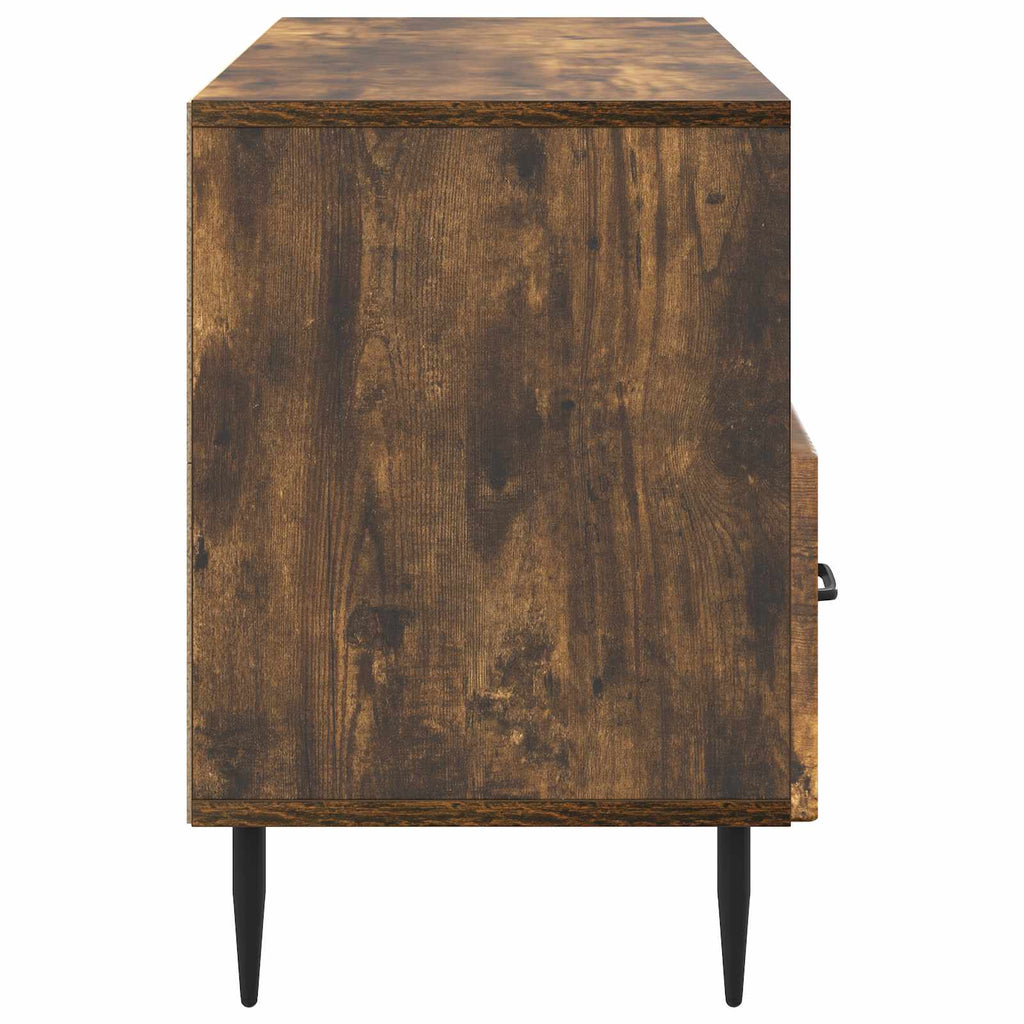 vidaXL Szafka pod telewizor z szufladą Dąb wędzony 102 x 34,5 x 50 cm