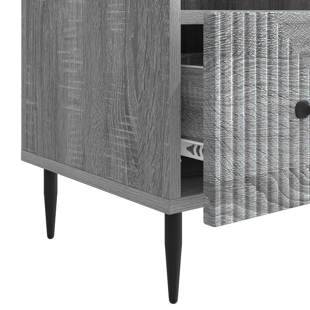 vidaXL Szafka pod telewizor z szufladą Szary Sonoma 102 x 34,5 x 50 cm