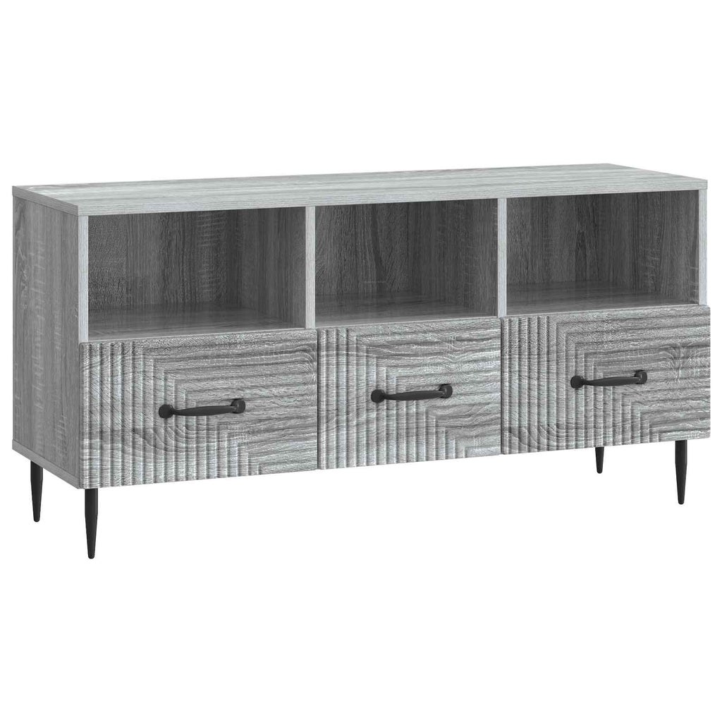 vidaXL Szafka pod telewizor z szufladą Szary Sonoma 102 x 34,5 x 50 cm