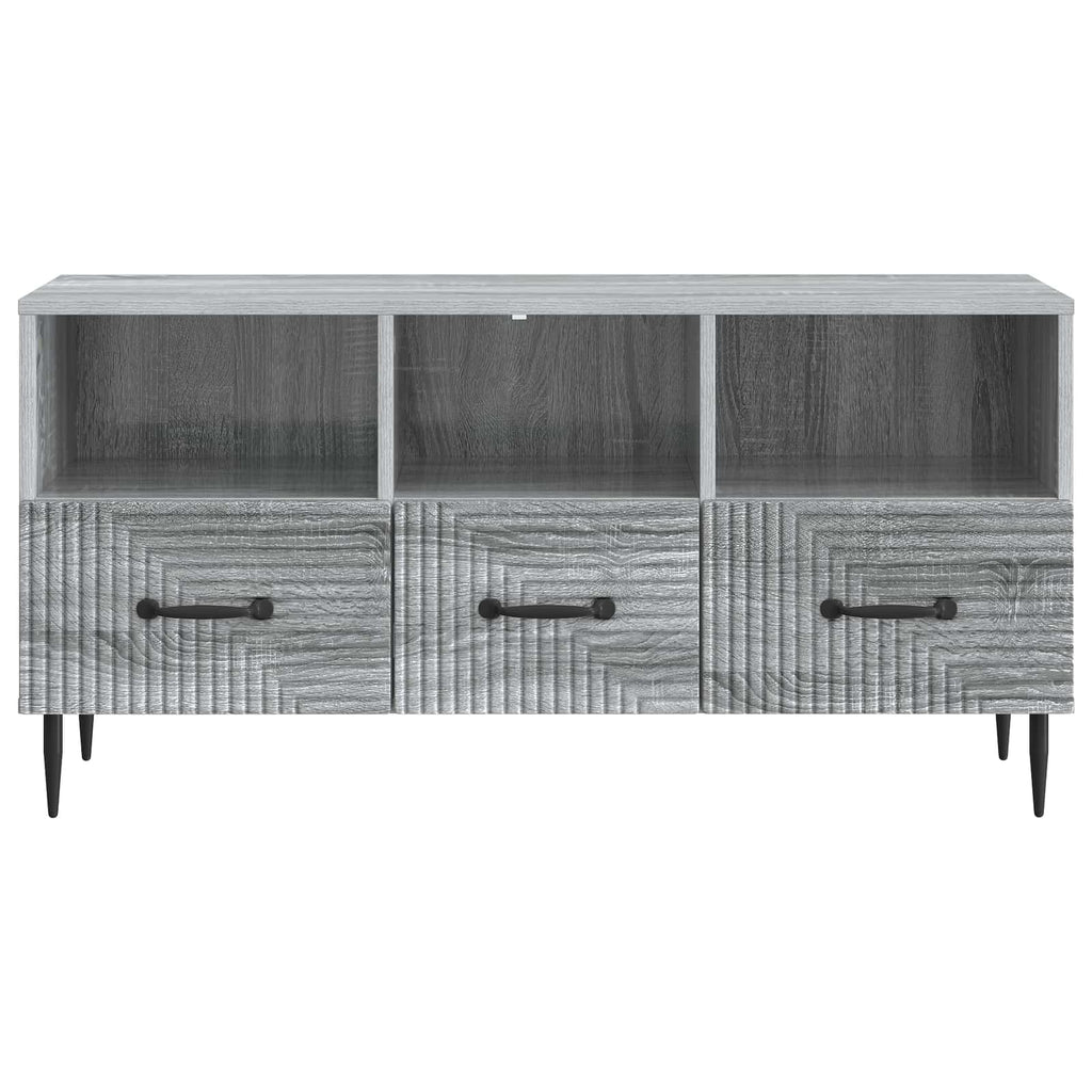 vidaXL Szafka pod telewizor z szufladą Szary Sonoma 102 x 34,5 x 50 cm