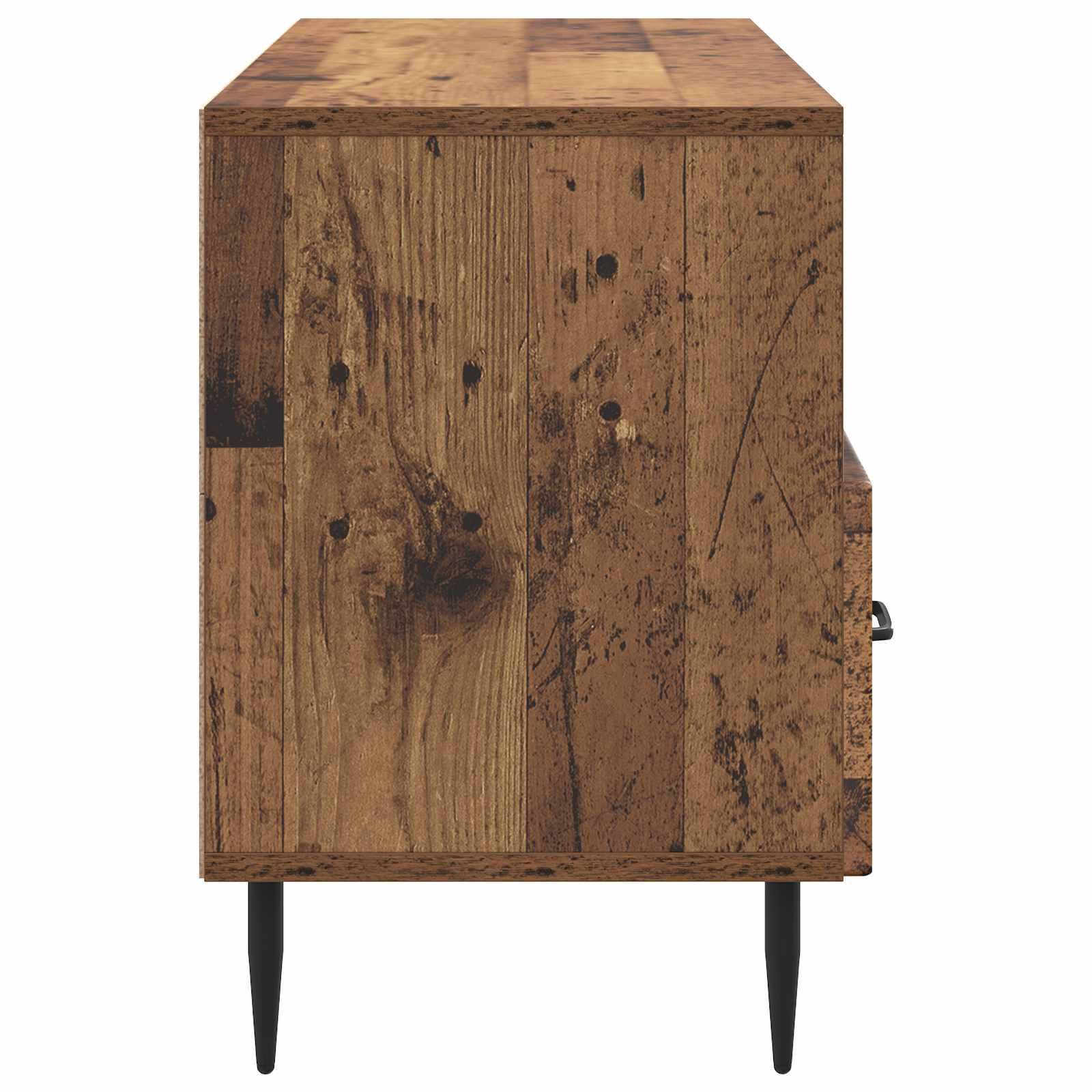 vidaXL Szafka pod telewizor z szufladą Stare drewno 102 x 34,5 x 50 cm