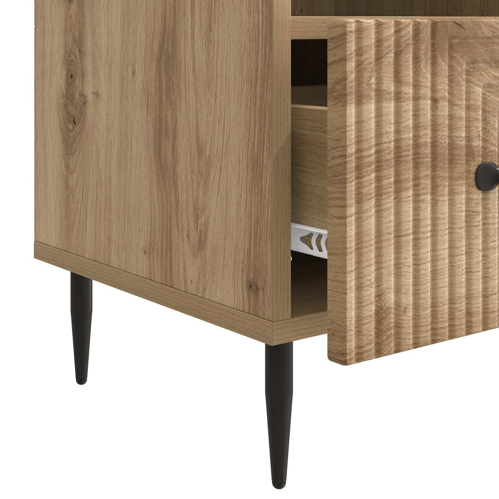 vidaXL Szafka pod telewizor z szufladą Dąb artisan 102 x 34,5 x 50 cm