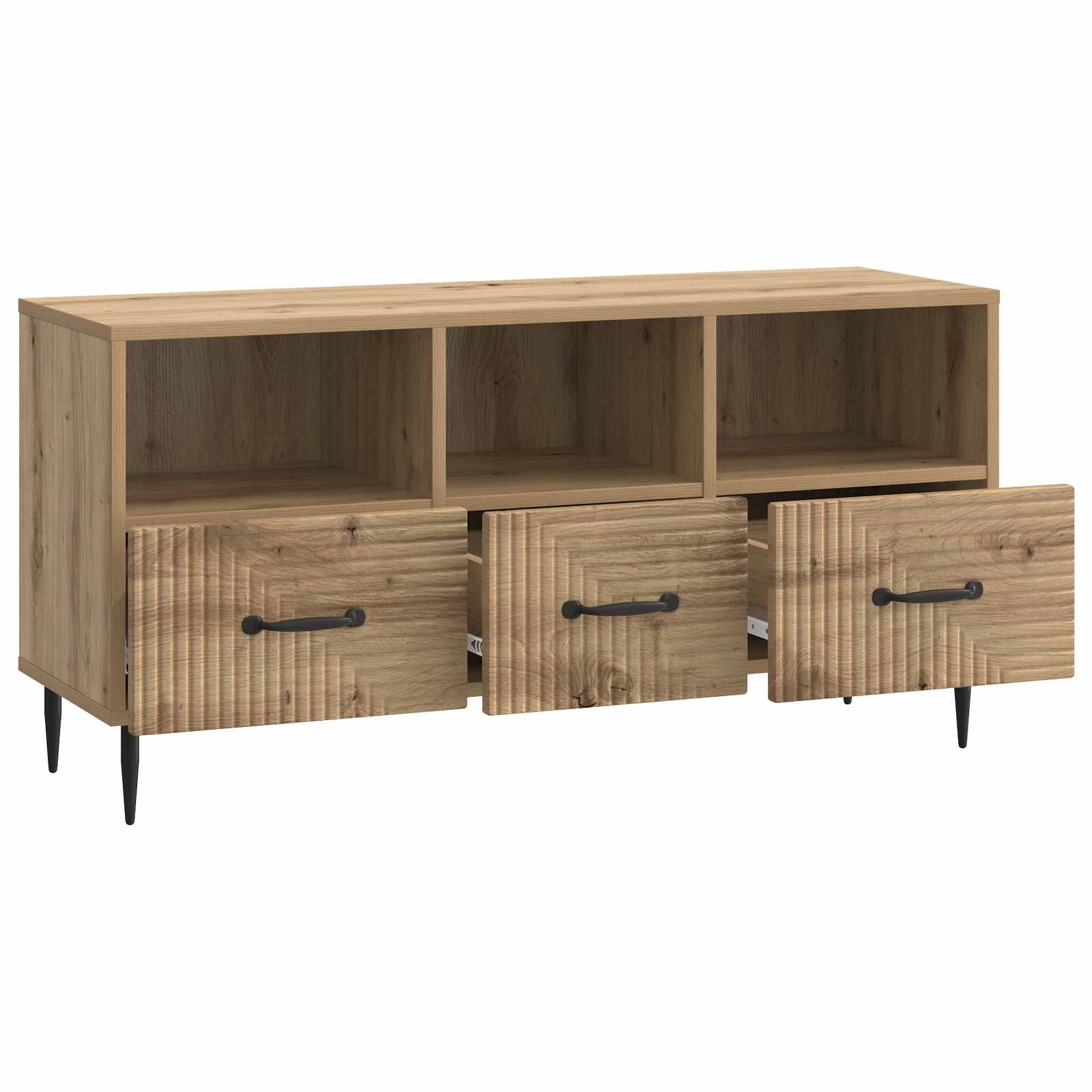 vidaXL Szafka pod telewizor z szufladą Dąb artisan 102 x 34,5 x 50 cm