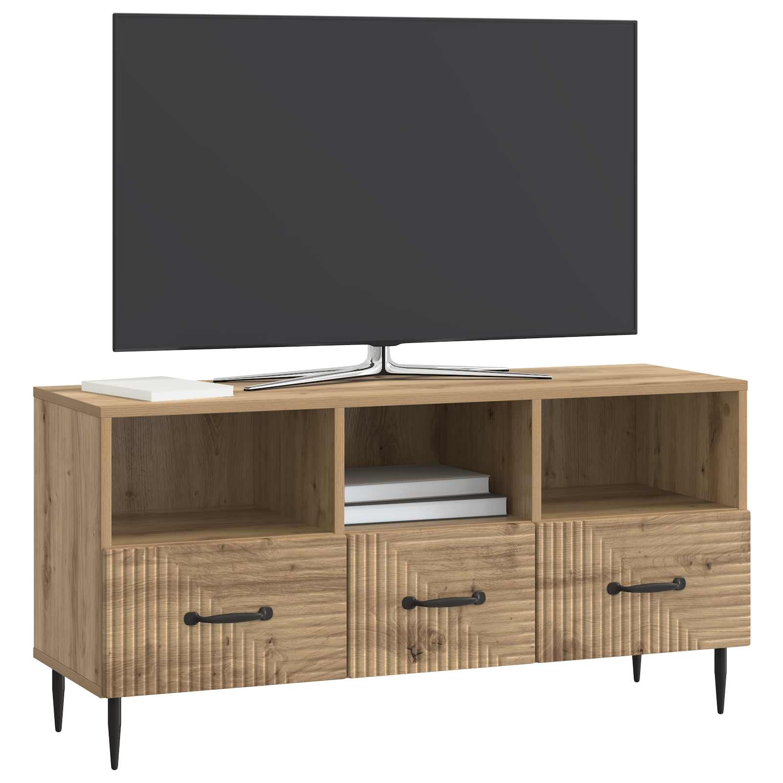 vidaXL Szafka pod telewizor z szufladą Dąb artisan 102 x 34,5 x 50 cm