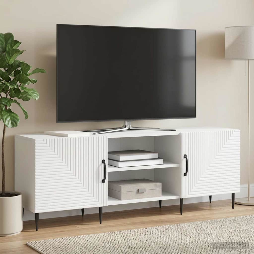 vidaXL Szafka pod telewizor 150 x 31 x 50 cm Biały Drewno inżynieryjne
