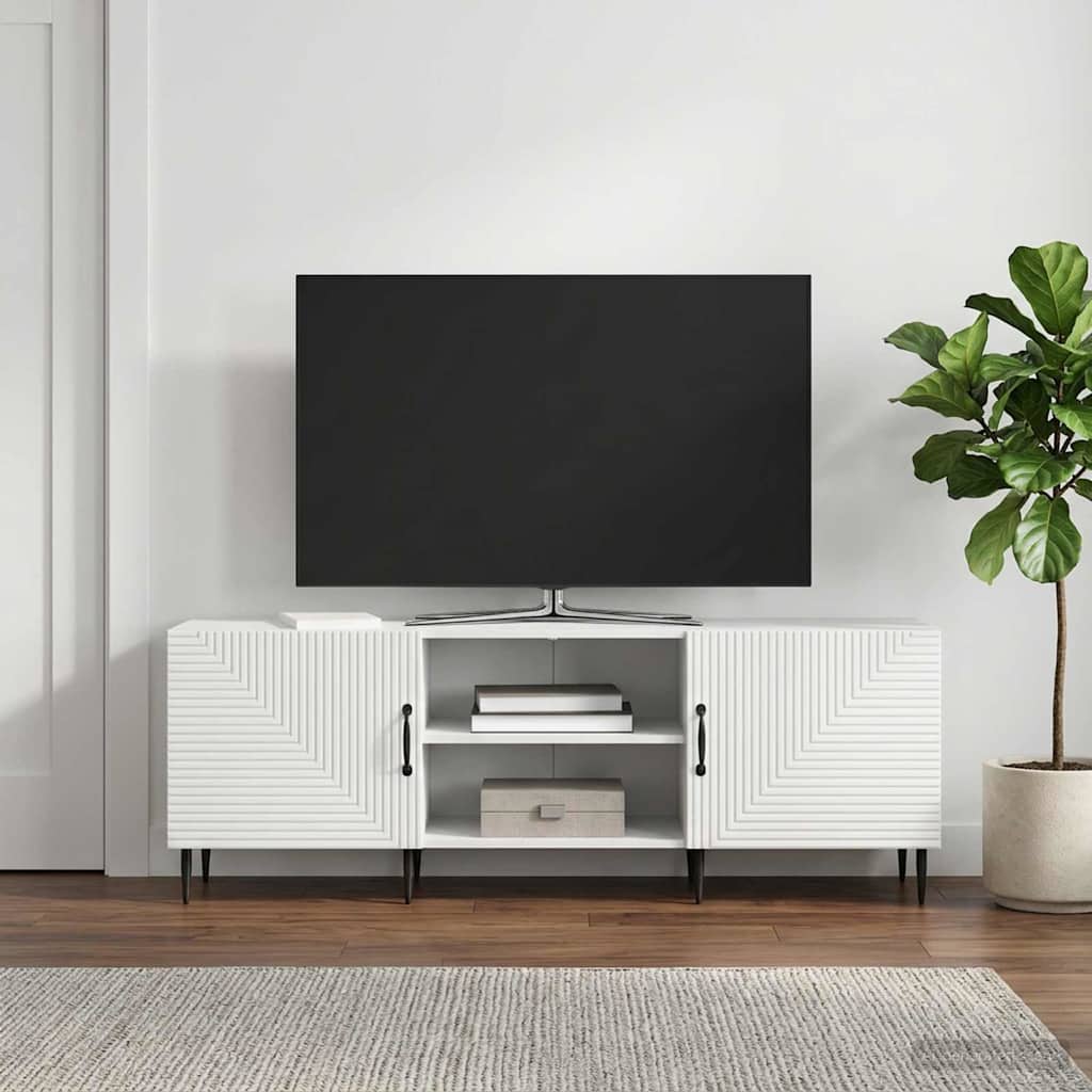 vidaXL Szafka pod telewizor 150 x 31 x 50 cm Biały Drewno inżynieryjne