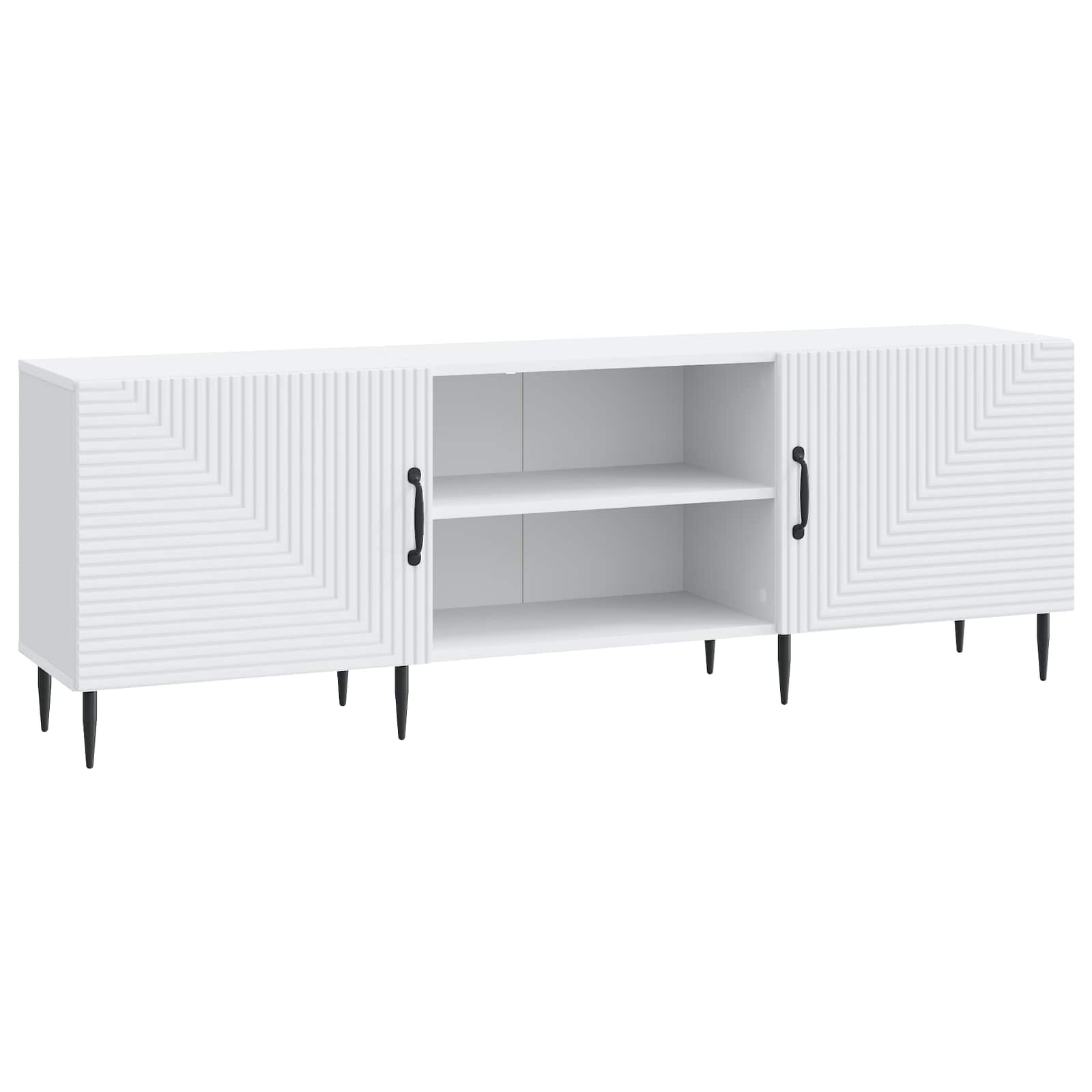 vidaXL Szafka pod telewizor 150 x 31 x 50 cm Biały Drewno inżynieryjne
