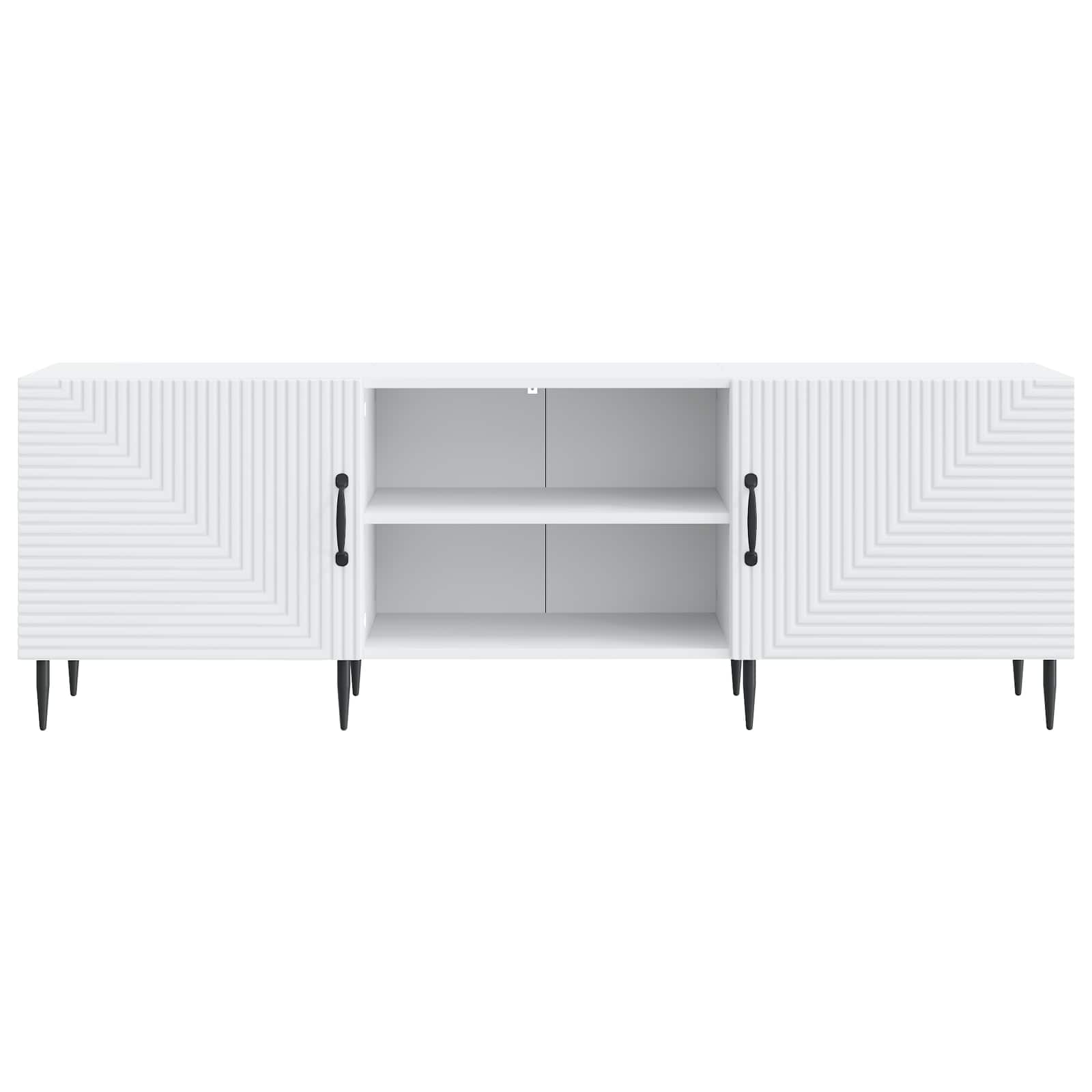 vidaXL Szafka pod telewizor 150 x 31 x 50 cm Biały Drewno inżynieryjne