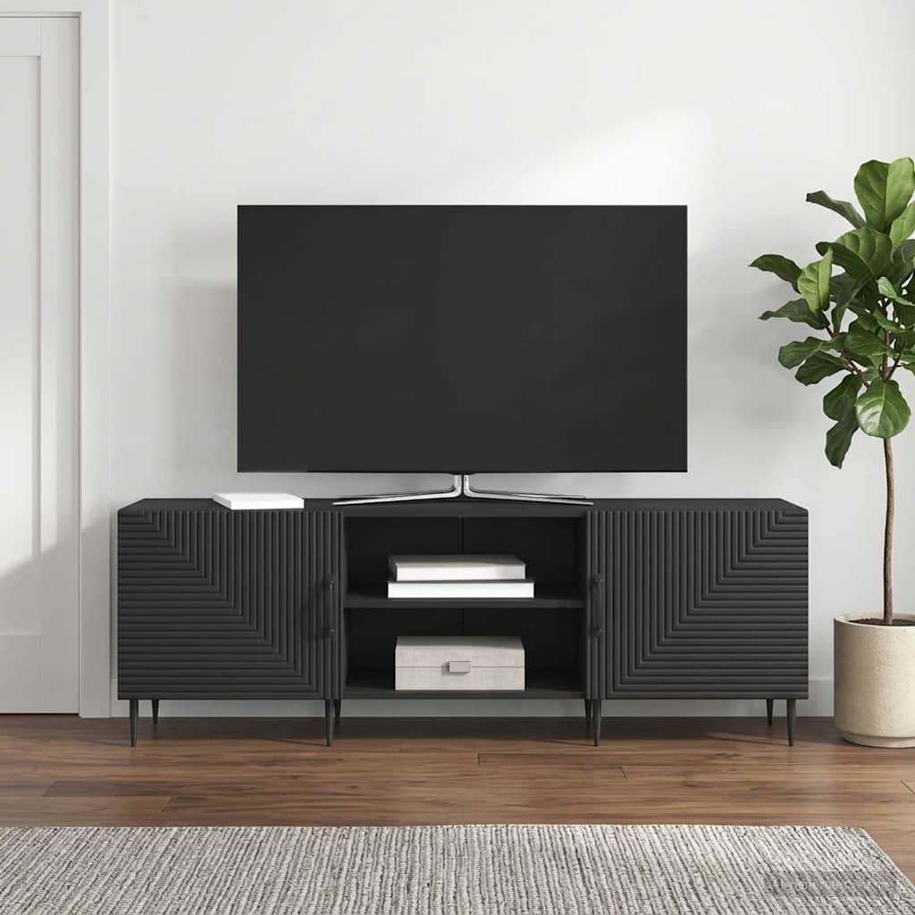 vidaXL Szafka pod telewizor Czarny 150 x 31 x 50 cm