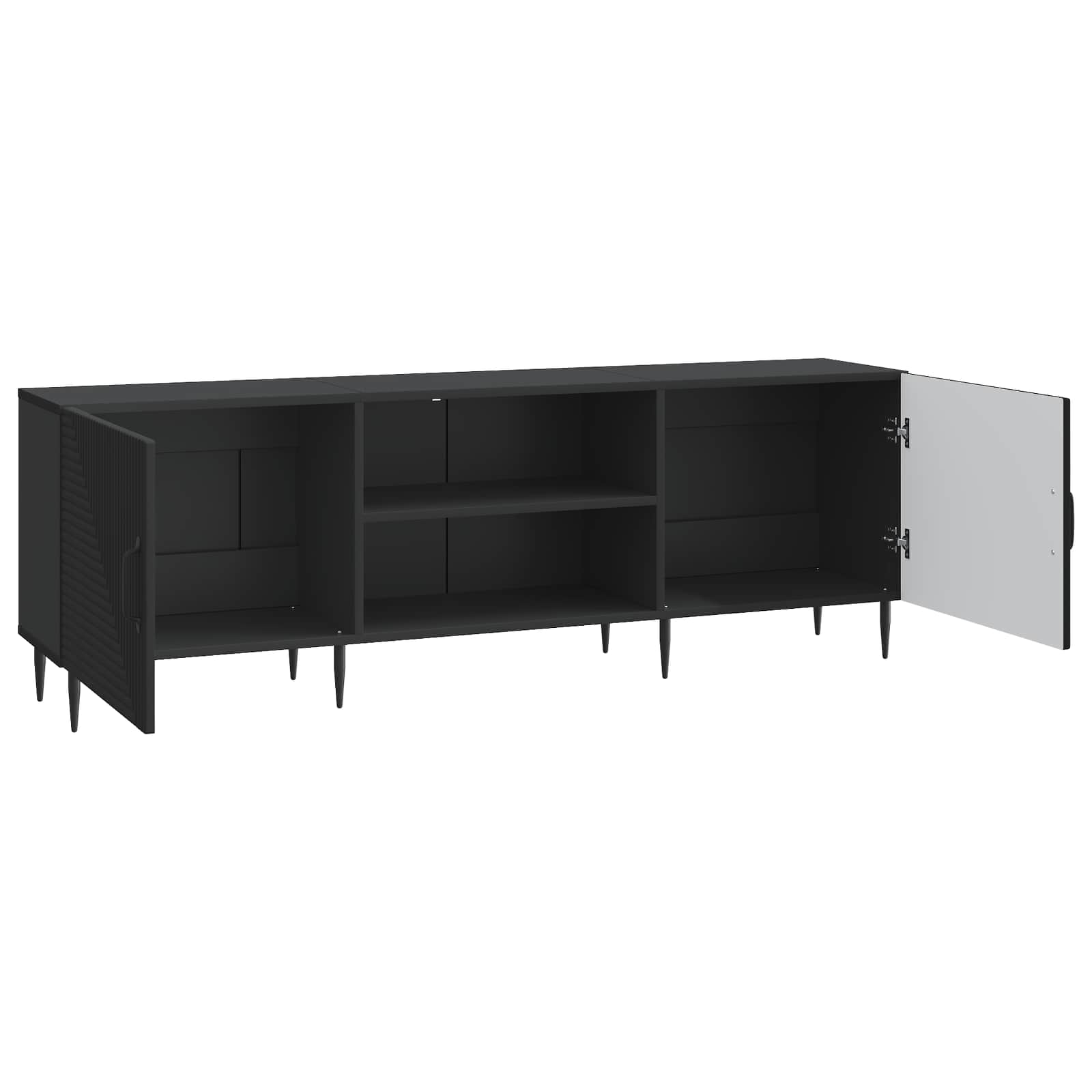 vidaXL Szafka pod telewizor Czarny 150 x 31 x 50 cm
