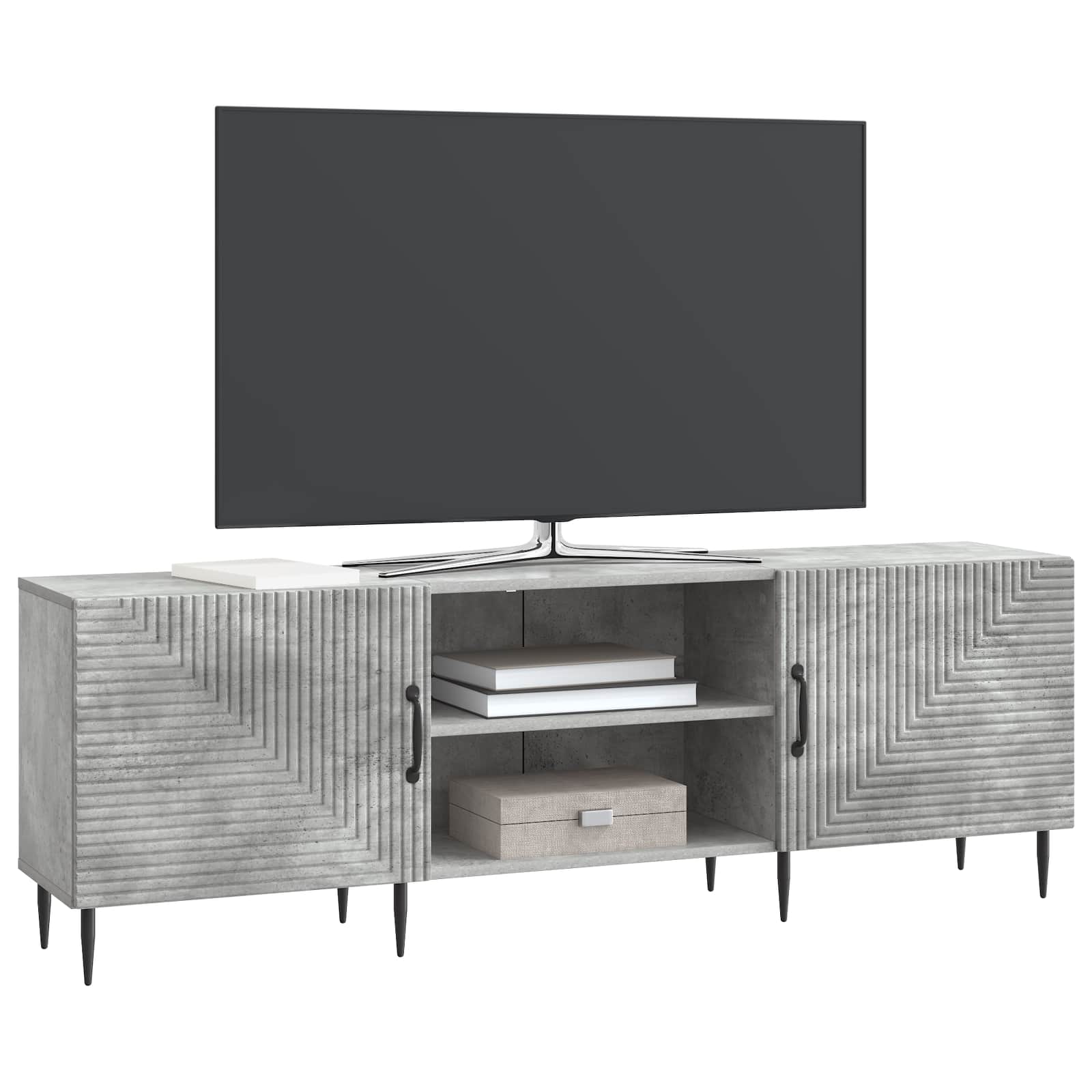 vidaXL Szafka pod telewizor Betonowy szary 150 x 31 x 50 cm