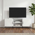 vidaXL Szafka pod telewizor Biały wysoki połysk 150 x 31 x 50 cm
