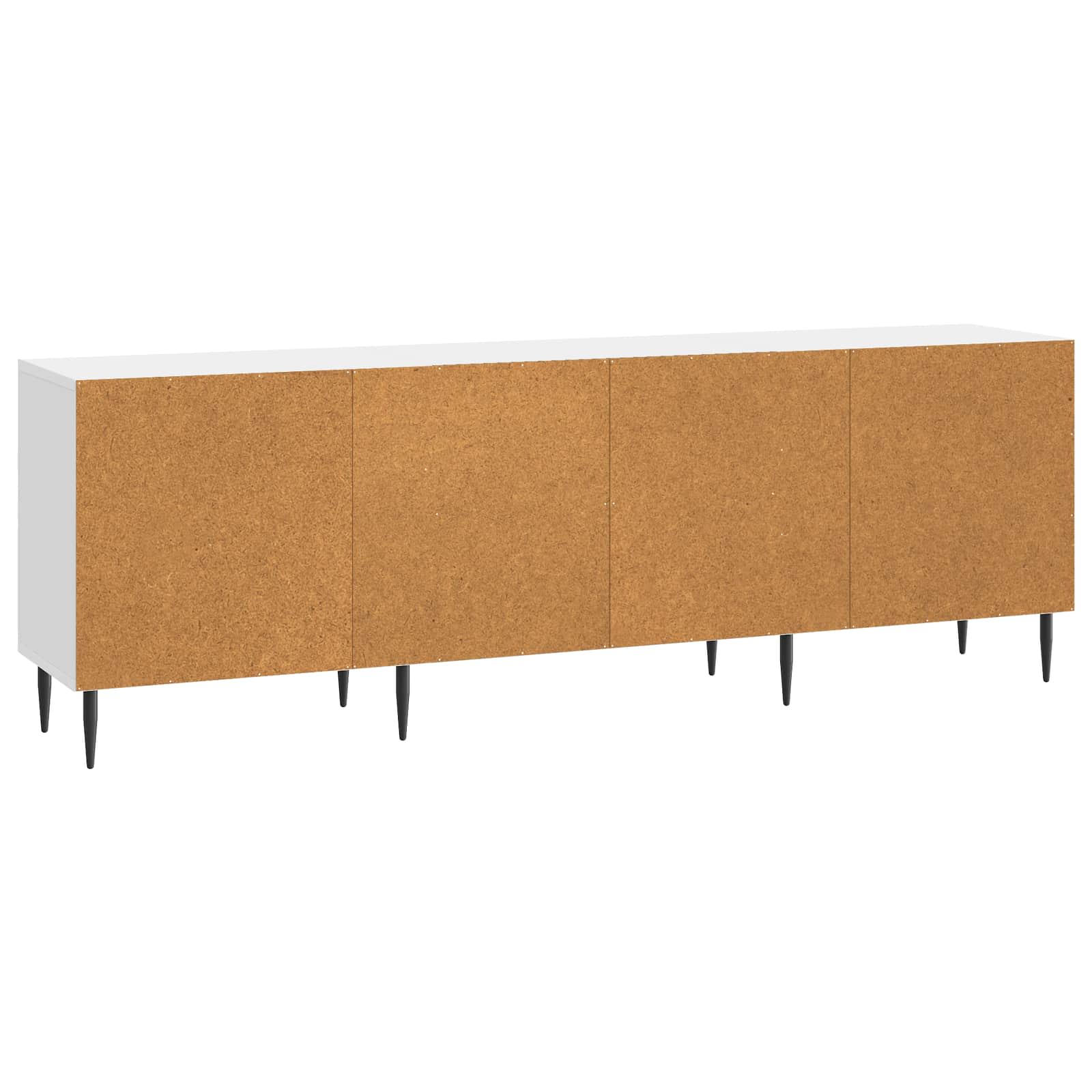 vidaXL Szafka pod telewizor Biały wysoki połysk 150 x 31 x 50 cm