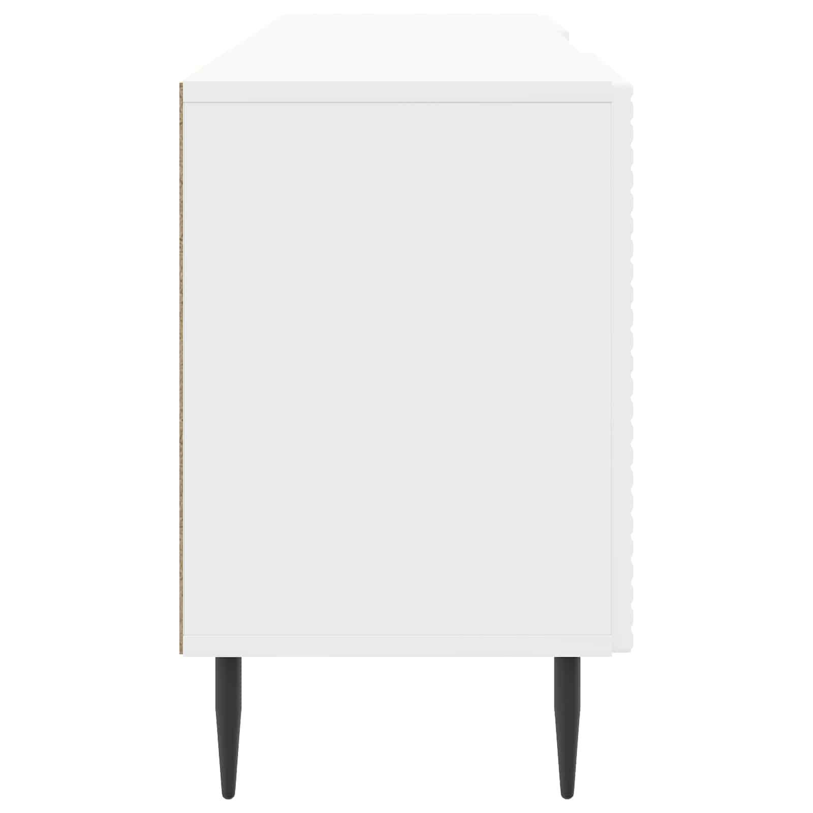 vidaXL Szafka pod telewizor Biały wysoki połysk 150 x 31 x 50 cm