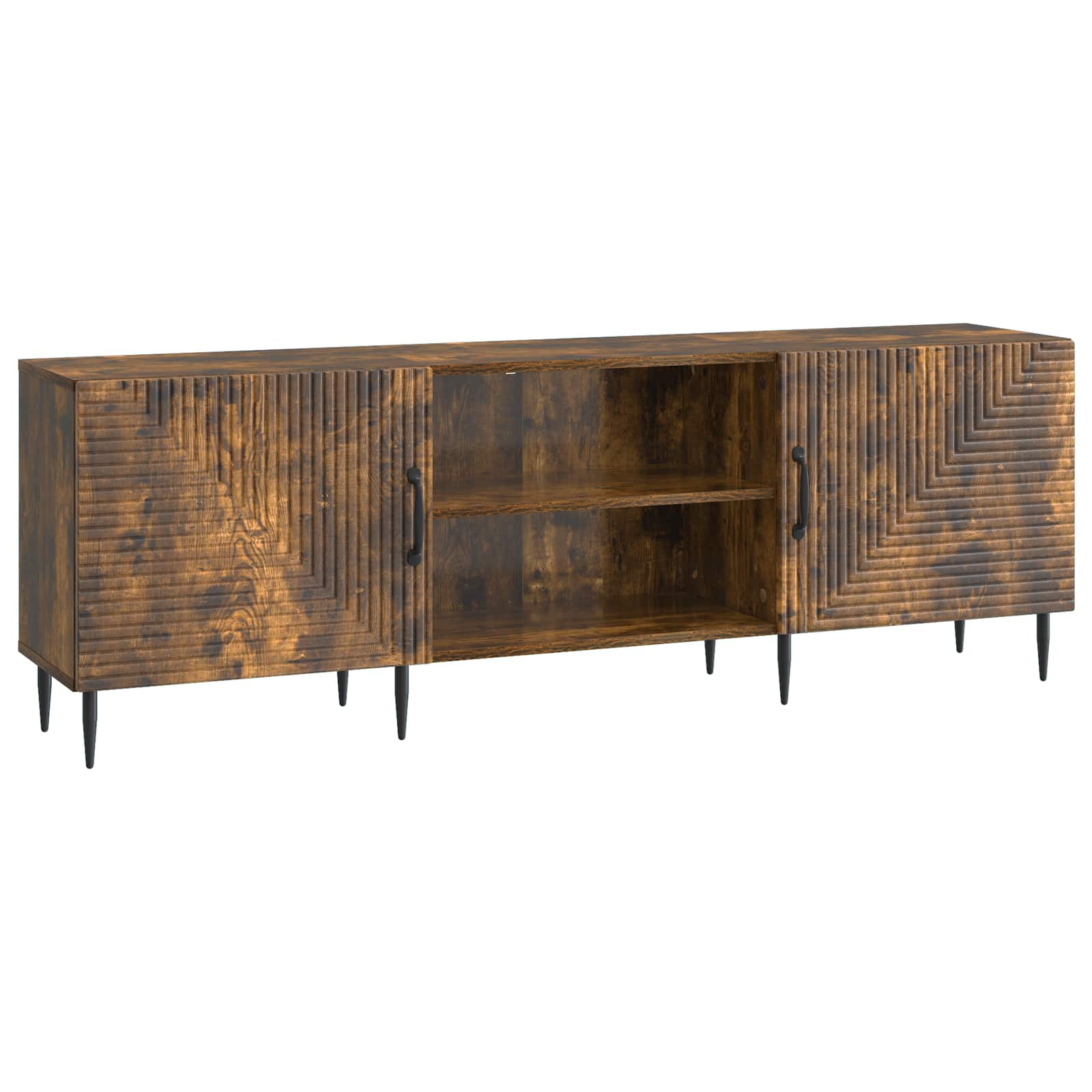 vidaXL Szafka pod telewizor Dąb wędzony 150 x 31 x 50 cm