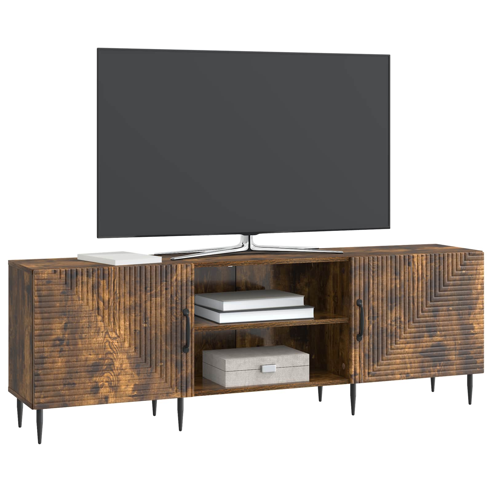vidaXL Szafka pod telewizor Dąb wędzony 150 x 31 x 50 cm