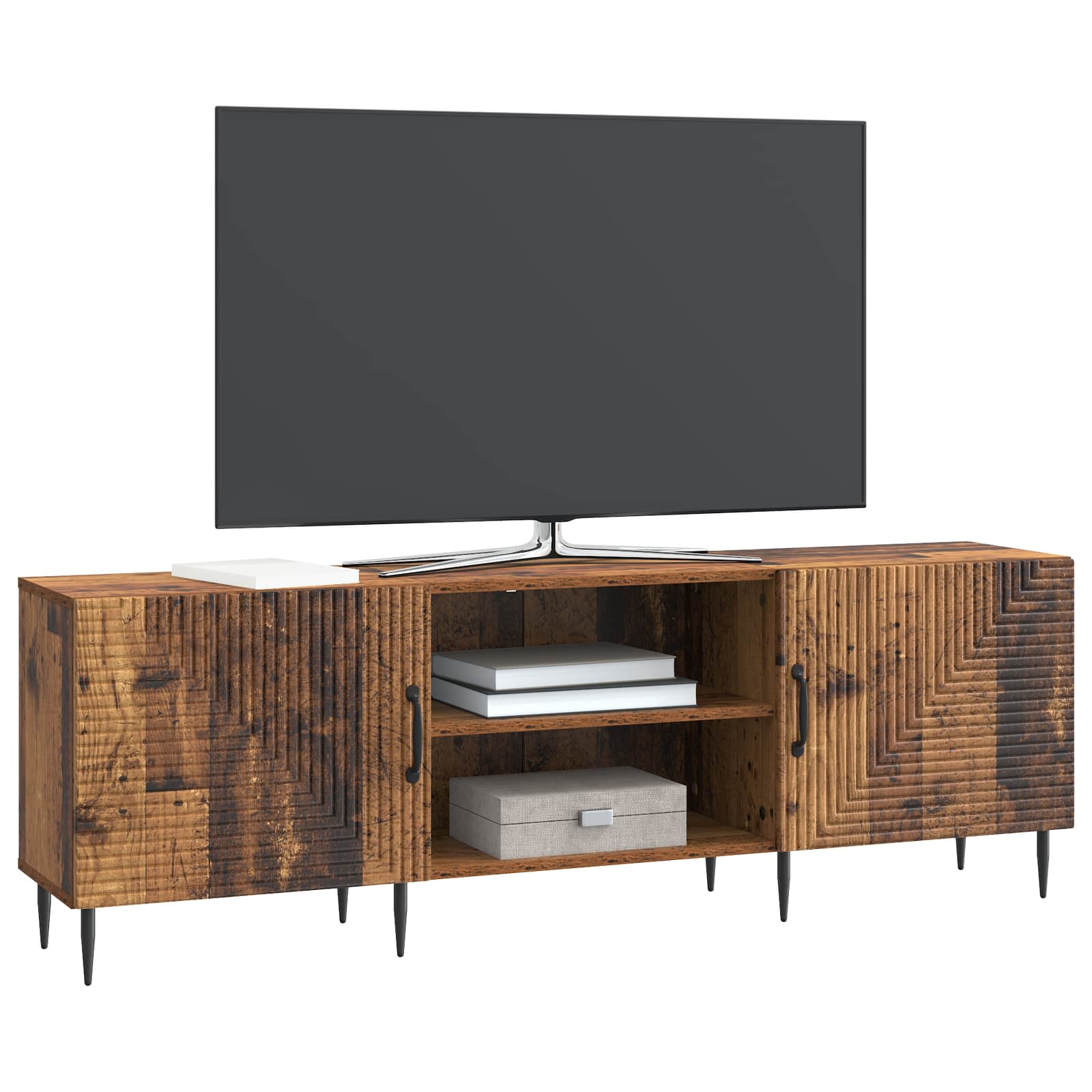 vidaXL Szafka pod telewizor Stare drewno 150 x 31 x 50 cm