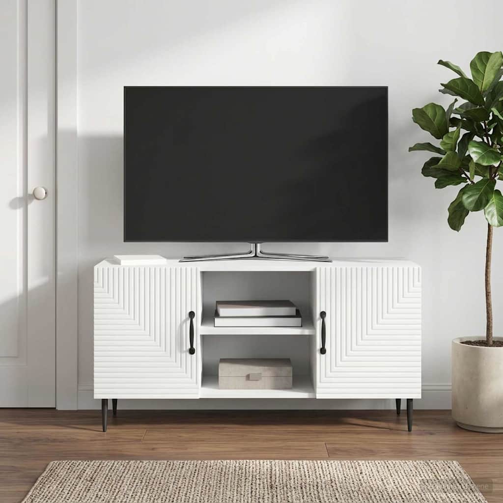 vidaXL Szafka pod telewizor Biały 102 x 34,5 x 50 cm