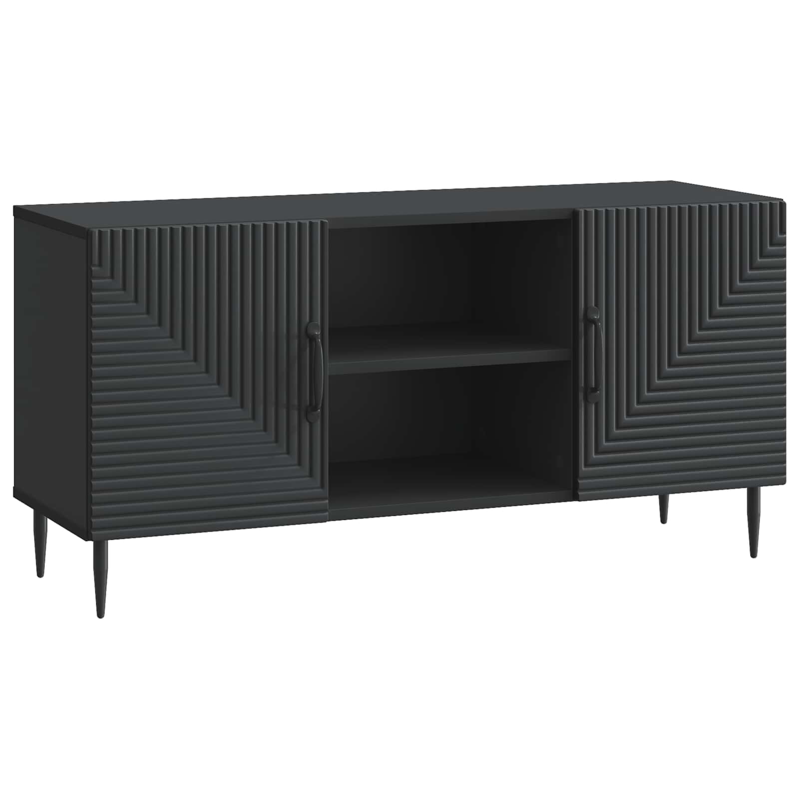 vidaXL Szafka pod telewizor Czarny 102 x 34,5 x 50 cm