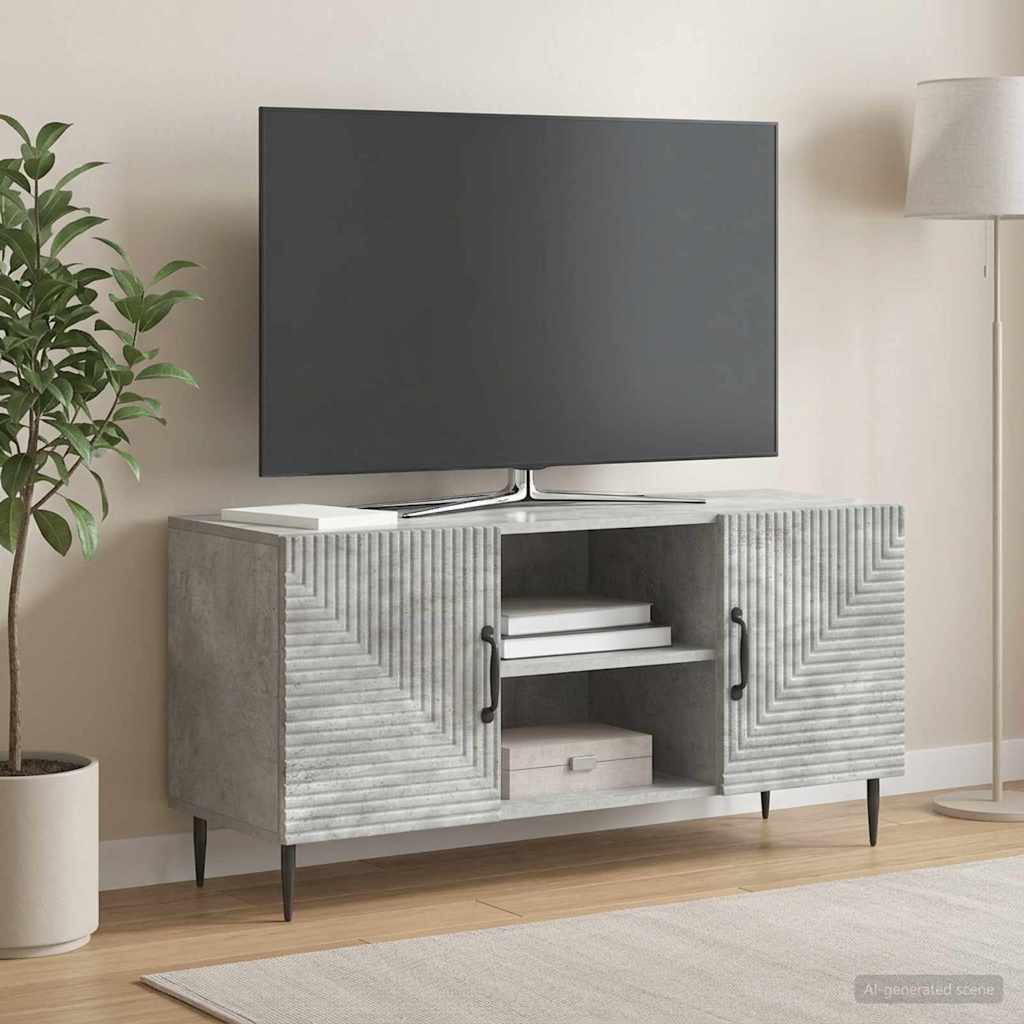 vidaXL Szafka pod telewizor Betonowy szary 102 x 34,5 x 50 cm