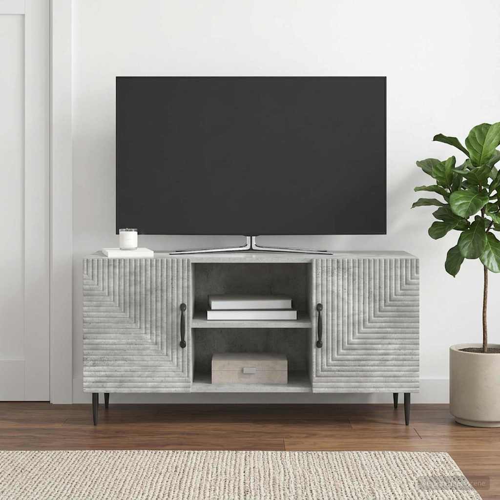 vidaXL Szafka pod telewizor Betonowy szary 102 x 34,5 x 50 cm