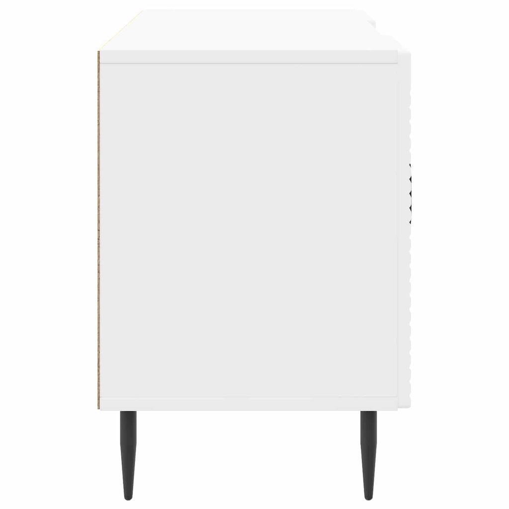 vidaXL Szafka pod telewizor Biały wysoki połysk 102 x 34,5 x 50 cm