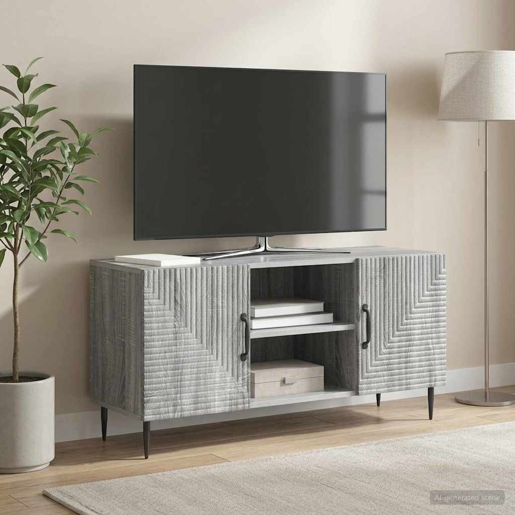 vidaXL Szafka pod telewizor Szary Sonoma 102 x 34,5 x 50 cm