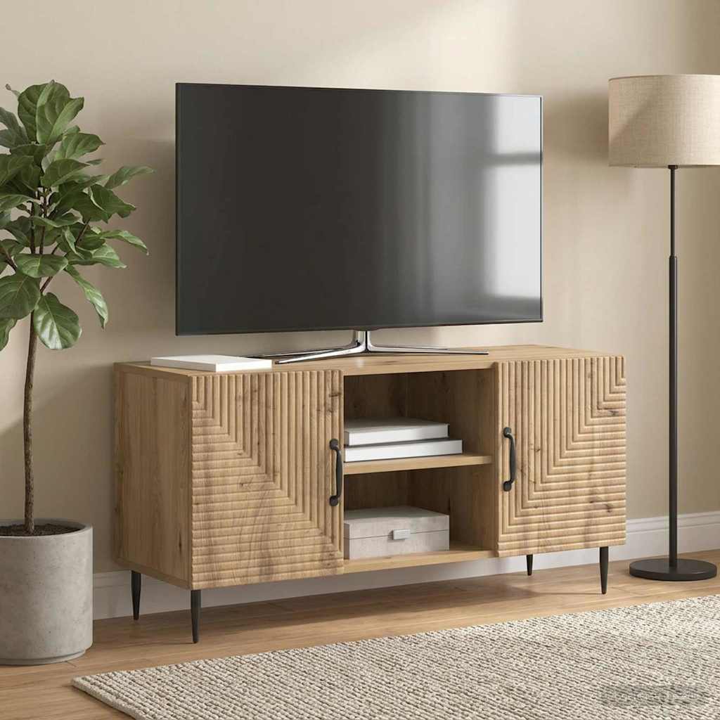 vidaXL Szafka pod telewizor 102 x 34,5 x 50 cm Dąb artisan
