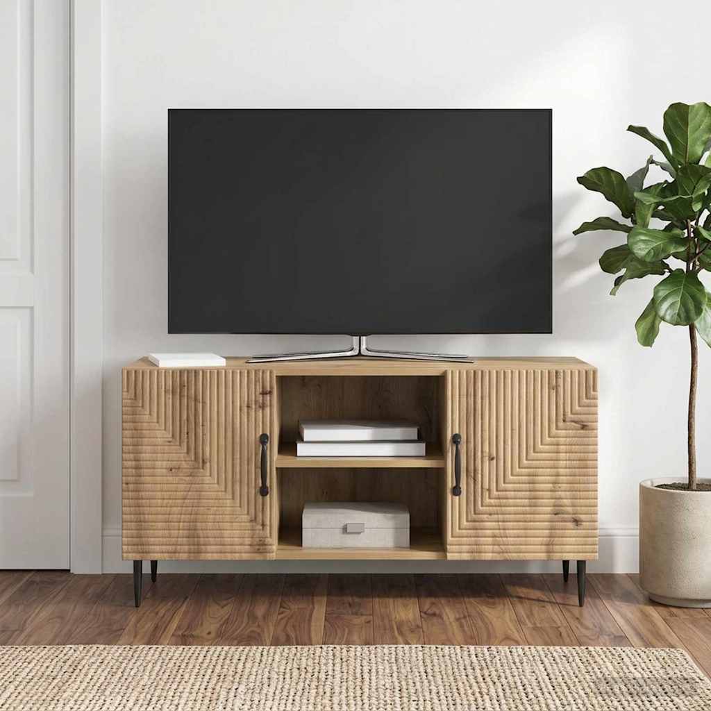vidaXL Szafka pod telewizor 102 x 34,5 x 50 cm Dąb artisan