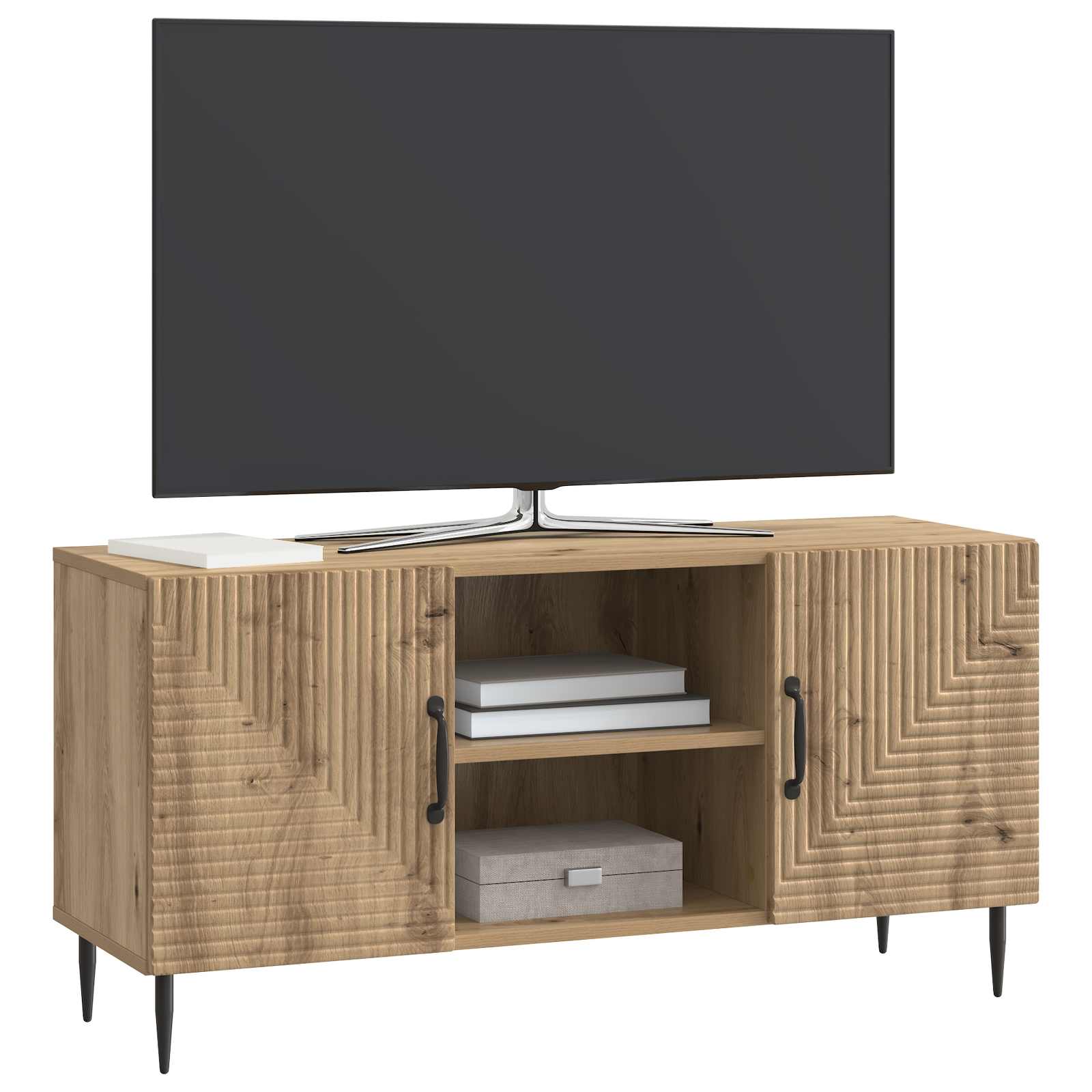 vidaXL Szafka pod telewizor Dąb artisan 102 x 34,5 x 50 cm