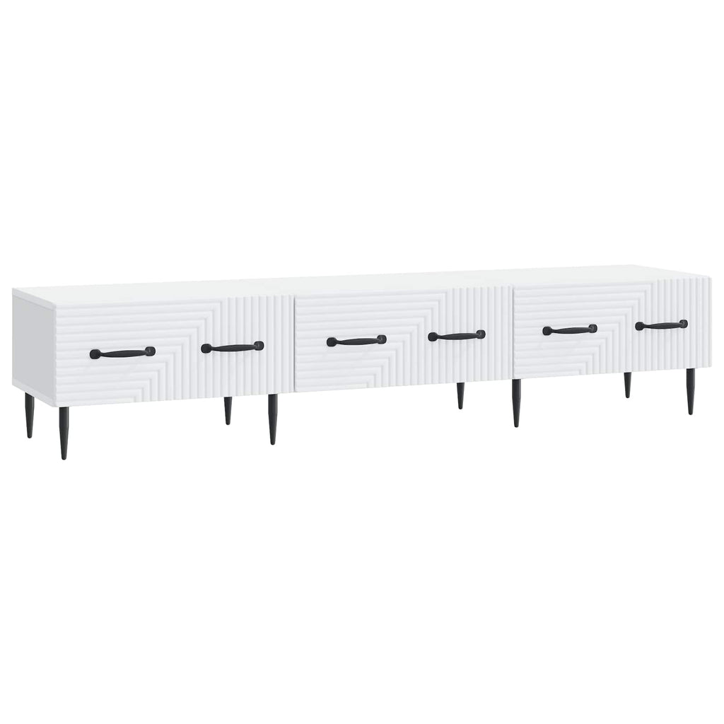 vidaXL Szafka pod telewizor z szufladą Biały 147 x 34,5 x 30 cm