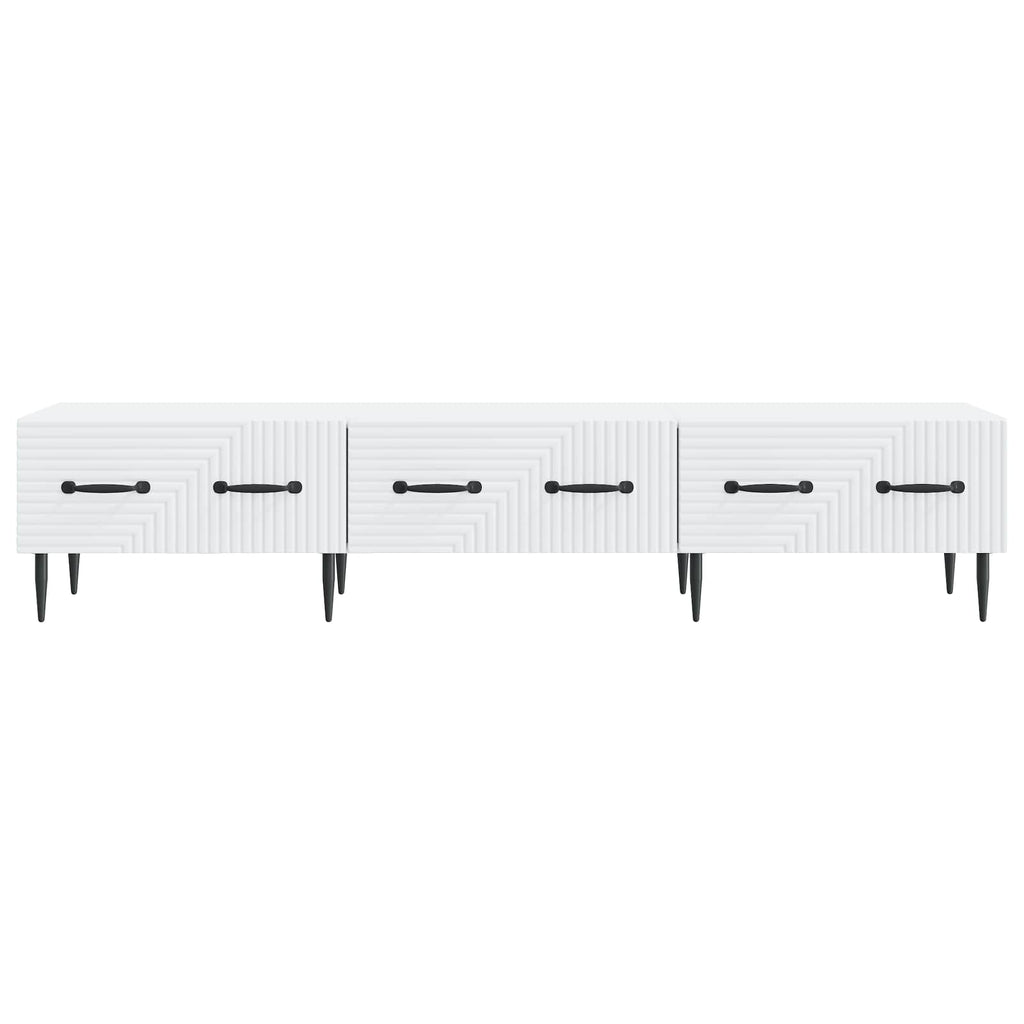 vidaXL Szafka pod telewizor z szufladą Biały 147 x 34,5 x 30 cm