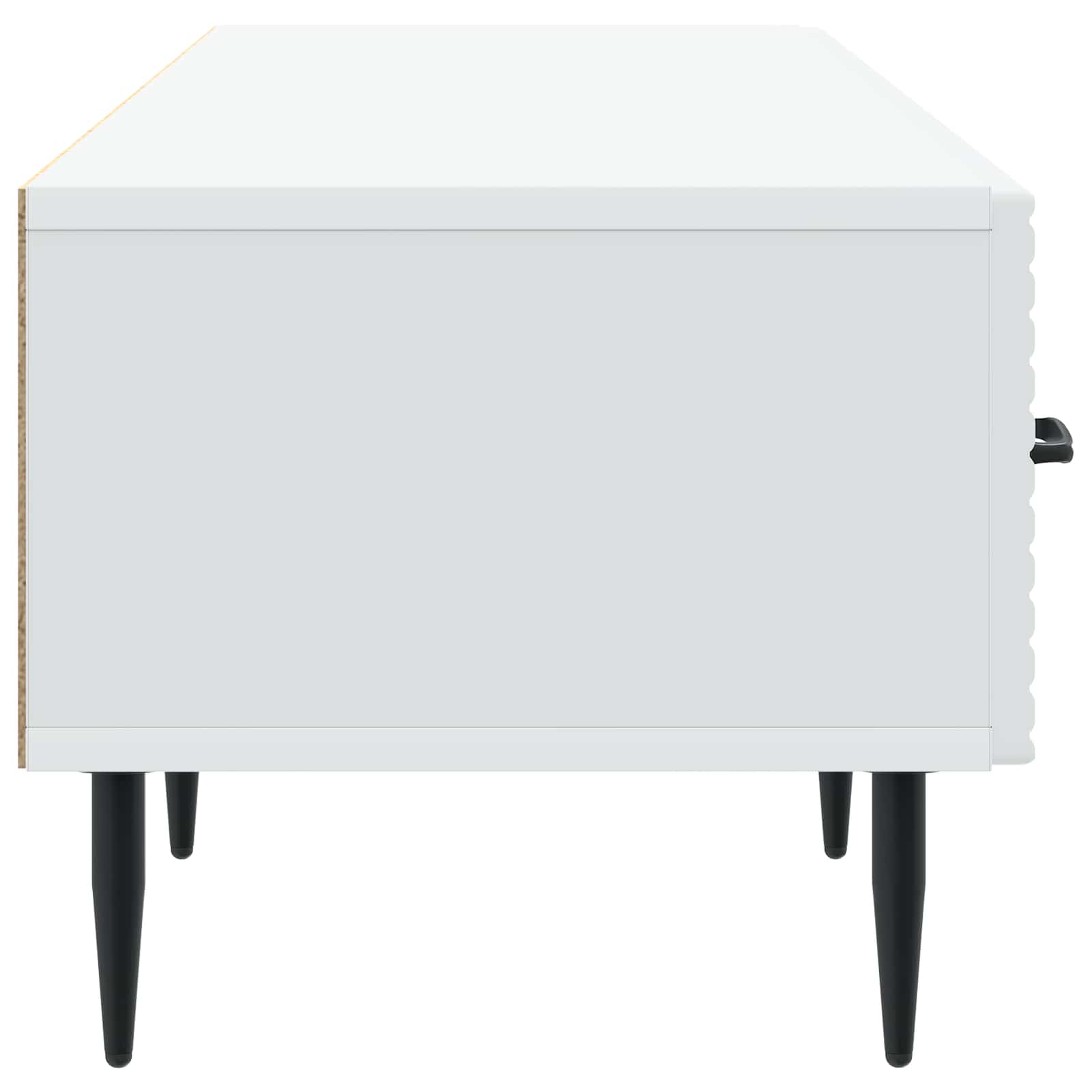 vidaXL Szafka pod telewizor z szufladą Biały 147 x 34,5 x 30 cm