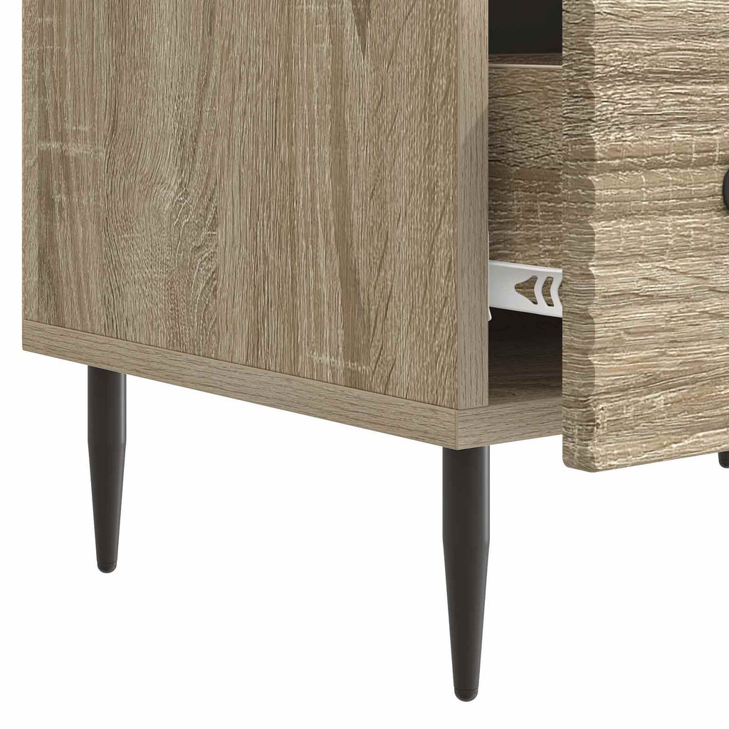 vidaXL Szafka pod telewizor z szufladą dąb Sonoma 147 x 34,5 x 30 cm