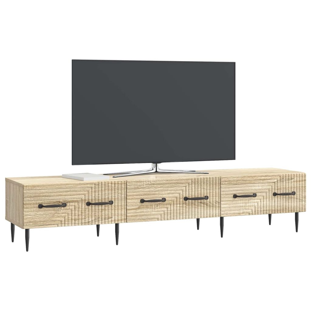 vidaXL Szafka pod telewizor z szufladą dąb Sonoma 147 x 34,5 x 30 cm