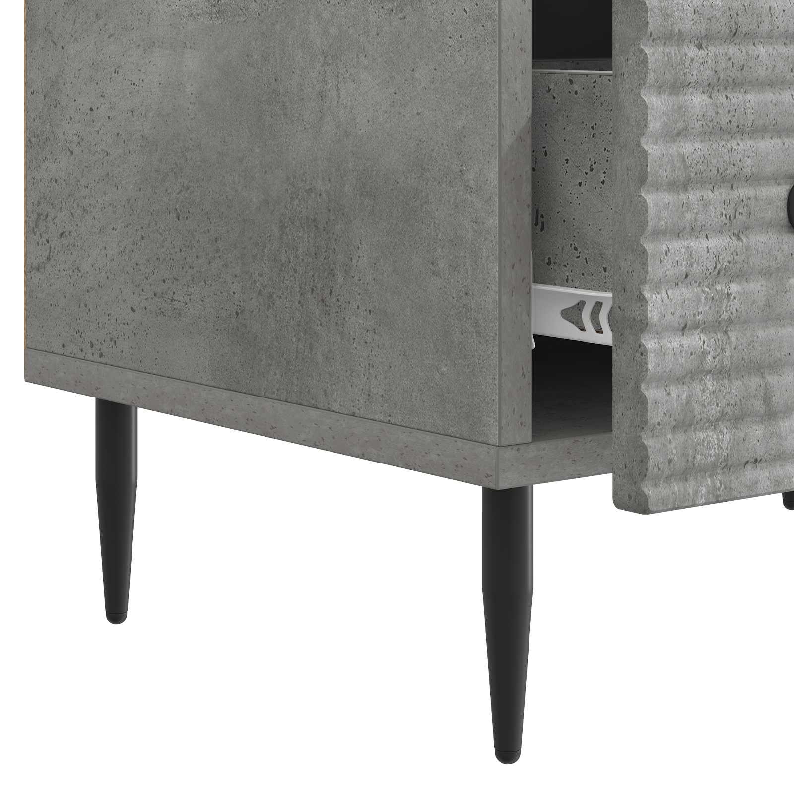 vidaXL Szafka pod telewizor Betonowy szary 147 x 34,5 x 30 cm
