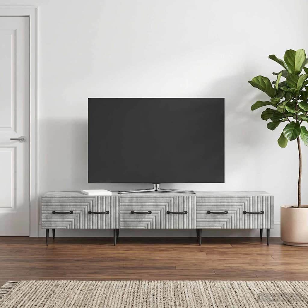 vidaXL Szafka pod telewizor Betonowy szary 147 x 34,5 x 30 cm