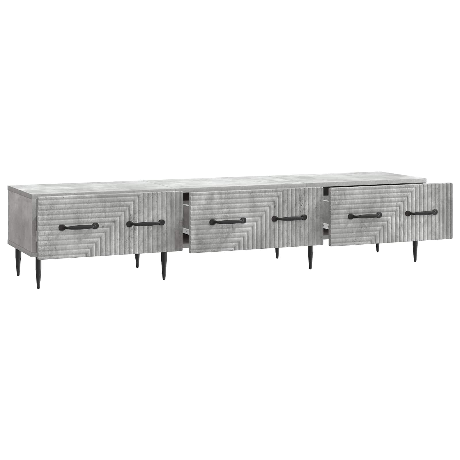 vidaXL Szafka pod telewizor Betonowy szary 147 x 34,5 x 30 cm