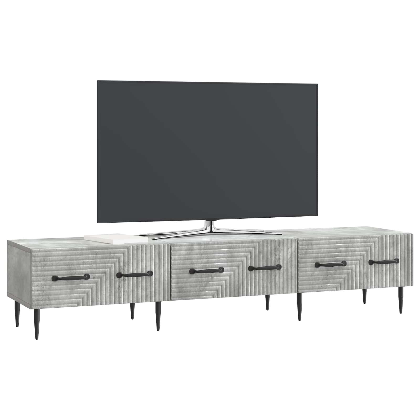 vidaXL Szafka pod telewizor Betonowy szary 147 x 34,5 x 30 cm