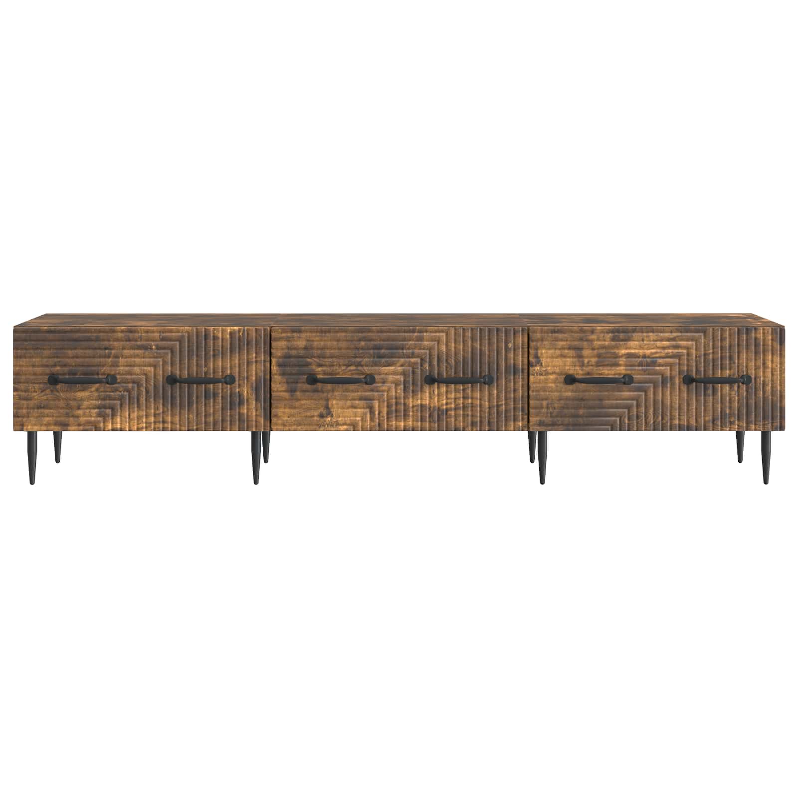 vidaXL Szafka pod telewizor z szufladą Dąb wędzony 147 x 34,5 x 30 cm