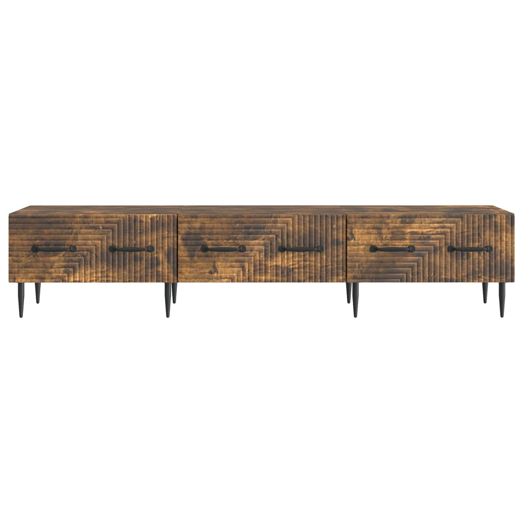 vidaXL Szafka pod telewizor z szufladą Dąb wędzony 147 x 34,5 x 30 cm