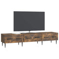 vidaXL Szafka pod telewizor z szufladą Dąb wędzony 147 x 34,5 x 30 cm