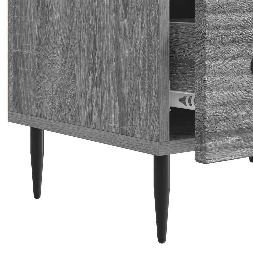 vidaXL Szafka pod telewizor z szufladą Szary Sonoma 147 x 34,5 x 30 cm